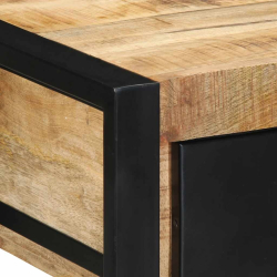 Konsola Stolik 100x35x75 cm lite drewno surowe mango