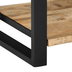 Konsola Stolik 100x35x75 cm lite drewno surowe mango