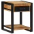 Stolik pomocniczy 40x40x50 cm lite drewno surowe mango