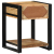 Stolik pomocniczy 40x40x50 cm lite drewno surowe mango