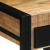 Stolik pomocniczy 40x40x50 cm lite drewno surowe mango