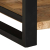 Stolik pomocniczy 40x40x50 cm lite drewno surowe mango
