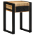 Stolik boczny 35x35x50 cm lite drewno surowe mango