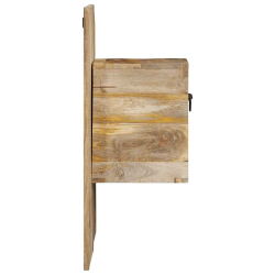 Szafka nocna, 60x32x80 cm, surowe drewno mango