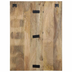 Szafka nocna, 60x32x80 cm, surowe drewno mango