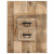 Szafka nocna, 60x32x80 cm, surowe drewno mango