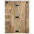 Szafka nocna, 60x32x80 cm, surowe drewno mango