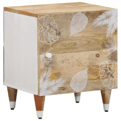 Szafka nocna, 40x33,5x46 cm, lite drewno mango