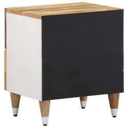 Szafka nocna, 40x33,5x46 cm, lite drewno mango