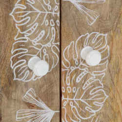 Szafka pod umywalkę, 62x33x58 cm, lite drewno mango