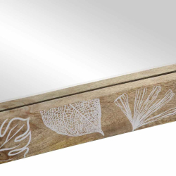 Lustro łazienkowe 50x3x70 cm lite drewno mango