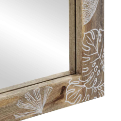 Lustro łazienkowe 50x3x70 cm lite drewno mango