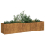 Doniczka Rusty 200x40x40 cm Stal nierdzewna