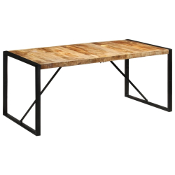 Stół do jadalni, 175x90x76 cm, surowe drewno mango
