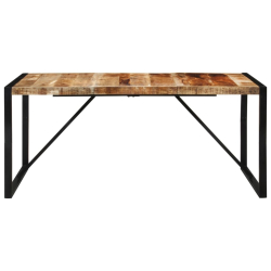 Stół do jadalni, 175x90x76 cm, surowe drewno mango