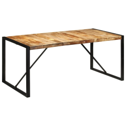 Stół do jadalni, 175x90x76 cm, surowe drewno mango