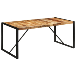 Stół do jadalni, 175x90x76 cm, surowe drewno mango