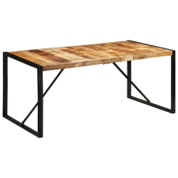 Stół do jadalni, 175x90x76 cm, surowe drewno mango