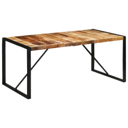 Stół do jadalni, 175x90x76 cm, surowe drewno mango