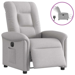 Elektryczny fotel rozkładany Cloud Grey Fabric