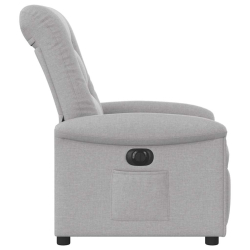Elektryczny fotel rozkładany Cloud Grey Fabric