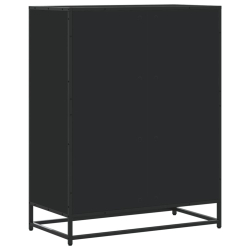 Szafka na buty, czarna, 75x38x97,5 cm