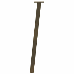 Nogi do stolika kawowego, 4 szt., naturalna stal, 72 cm, stal