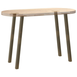 Nogi do stolika kawowego, 4 szt., naturalna stal, 72 cm, stal