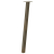 Nogi do stolika kawowego, 4 szt., naturalna stal, 72 cm, stal