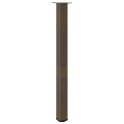 Nogi do stolika kawowego, 4 szt., naturalna stal, 110-112 cm