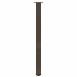 Nogi do stolika kawowego, 4 szt., naturalna stal, 110-112 cm