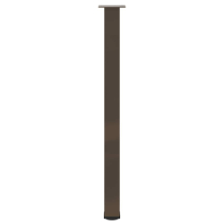 Nogi do stolika kawowego, 4 szt., naturalna stal, 110-112 cm