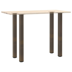 Nogi do stolika kawowego, 4 szt., naturalna stal, 110-112 cm