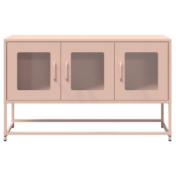 Szafka RTV, różowa, 100,5x39x60,5 cm, stal walcowana na zimno