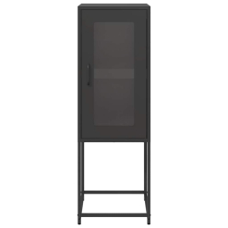 Komoda Czarna 36x39x107 cm Stal walcowana na zimno