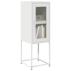 Komoda Biała 36x39x107 cm Stal walcowana na zimno