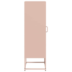 Komoda wysoka różowa 36x39x123 cm Stal walcowana na zimno