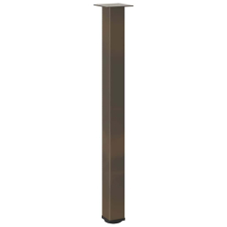 Nogi do stolika kawowego, 4 szt., naturalna stal, 100-102 cm