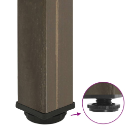 Nogi do stolika kawowego, 4 szt., naturalna stal, 100-102 cm