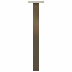 Nogi do stolika kawowego, 4 szt., naturalna stal, 42 cm, stal