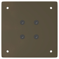 Nogi do stolika kawowego, 4 szt., naturalna stal, 42 cm, stal