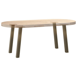 Nogi do stolika kawowego, 4 szt., naturalna stal, 42 cm, stal