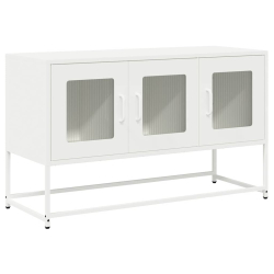 Szafka RTV, biała, 100,5x39x60,5 cm, stal walcowana na zimno