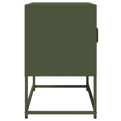 Szafka RTV, oliwkowa, 68x39x60,5 cm, stal walcowana na zimno