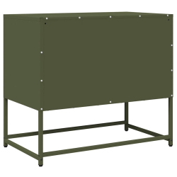 Szafka RTV, oliwkowa, 68x39x60,5 cm, stal walcowana na zimno