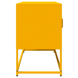 Szafka RTV, musztardowa, 100,5x39x60,5 cm, stal walcowana