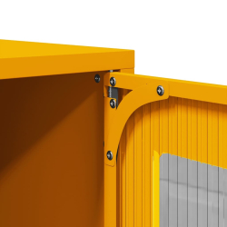 Szafka RTV, musztardowa, 100,5x39x60,5 cm, stal walcowana