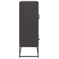 Szafka, czarna, 68x39x111,5 cm, stal