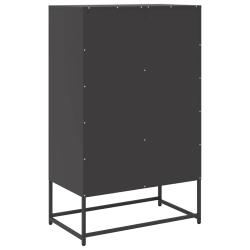 Szafka, czarna, 68x39x111,5 cm, stal