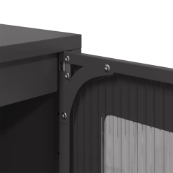 Szafka, czarna, 68x39x111,5 cm, stal